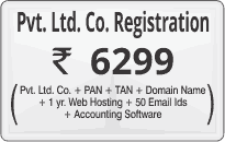 Private Limited registration @ Rs 6299 click here